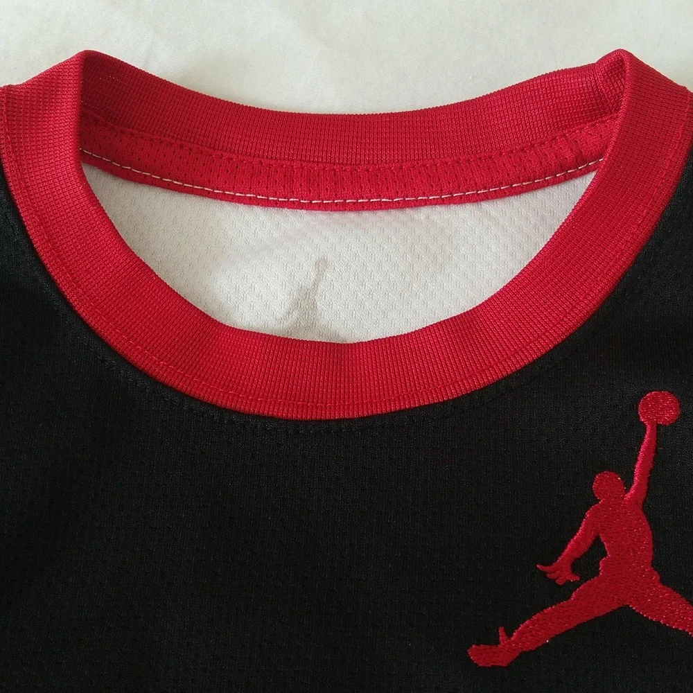JORDAN A I R - black , red ,& white boys matching active, sports sets size 4 . - Picture 4 of 14